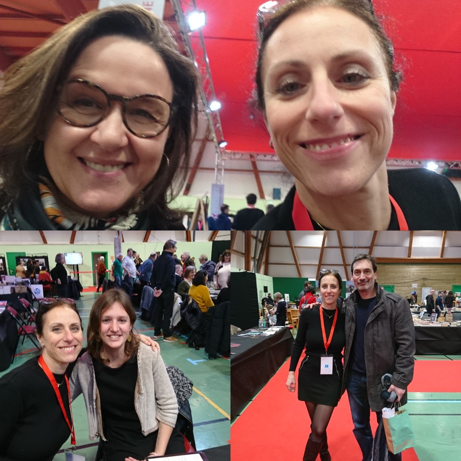 Les auteurs étaient présents pour signer le calendrier "12 mois en noir" au profit de l'association Kolibri !